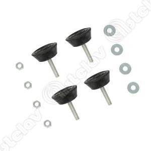 Набор ножек ( 4шт.+ гайка + шайба) для стир.машины M8 D 45 мм.