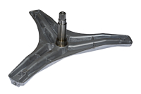 Крестовина барабана стиральной машины LG, лучи 24,5 см, вал 11,7 см, крепление под болт, код 4434ER1008B, замена 4434ER1008A, втулка из нержавейки